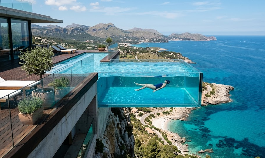 piscine en verre